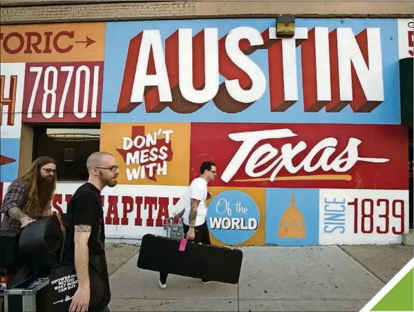  ?? JAY JANNER / AMERICAN-STATESMAN 2015 ?? Austin will feel like the center of the tech, music and film worlds and more for the next 10 days.