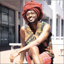  ??  ?? HARD ROAD TO SUCCESS: Amza Niyonzima, 26, originally from Rwanda, is a millennial designer known in the fashion industry as “Eli Gold”. Niyonzima started his own clothing line called MA CASI and has a new Afri Sportluxe brand, Masa Mara.