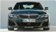  ??  ?? Bestseller aus Buchloe: Der BMW Alpina D3 S, den es als Limousine und als Kombi mit jetzt 355 Diesel-ps gibt. Auch der Benziner kommt neu.