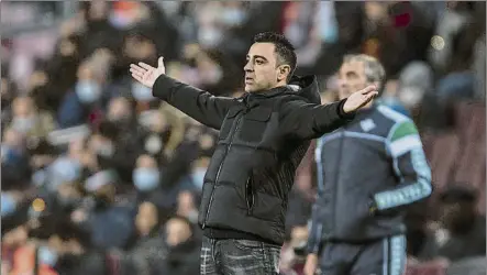  ?? FOTO: PERE PUNTÍ ?? Xavi vio un buen Barça en la segunda parte.
Considera que su equipo mereció más ante el Betis