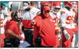  ?? (AP/Doug Murray) ?? Kansas City Coach Andy Reid said he appreciate­s “that mental grit and mental toughness” his Chiefs have developed to win close games.