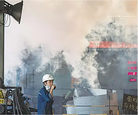  ?? Reuters ?? US tariffs are turning up the heat on the Chinese steel industry to reorganize and consolidat­e.