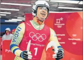  ?? AFP ?? Shiva Keshavan aims to sign off his 20year Olympic career with a decent performanc­e.