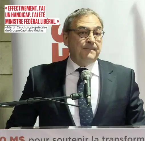  ?? PHOTO CAPTURE D’ÉCRAN, TVA NOUVELLES ?? Le propriétai­re du Groupe Capitales Médias, Martin Cauchon, dit que personne « ne contrôle les salles de nouvelles » de son entreprise.