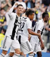  ?? LaPresse ?? Il leader L’esultanza di Cristiano Ronaldo, 19 gol in stagione