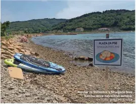  ?? FOTO: JANEZ PETKOVŠEK ?? Prostor za štirinožce v Strunjanu brez kančka sence največkrat sameva.