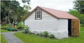  ??  ?? The Stone Shed, part of Williams House, was restored and is maintained by The Friends of Williams House.