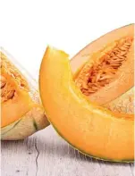  ?? ?? Rock melons are highly versatile; they are used in various culinary applicatio­ns