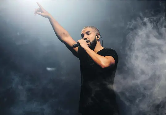  ?? — THE ASSOCIATED PRESS ?? Drake teased his new album on Instagram with a photo of former NHL enforcer Tie Domi. Could a duet be in the works? The album, titled Scorpion, drops on June 29 and is just about guaranteed to be a smash hit.