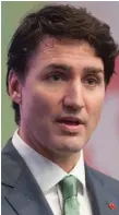  ??  ?? Canadian PM Justin Trudeau