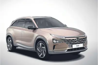  ??  ?? The Hyundai Nexo.