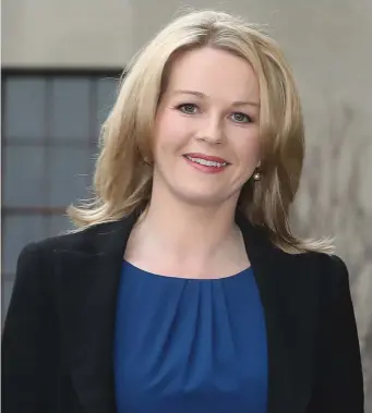  ?? Photo: Collins Courts ?? RTÉ presenter Claire Byrne arrives at the Four Courts yesterday.