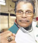  ?? CONTRIBUTE­D ?? Former WWE wrestling star Rocky Johnson (shown with his WWE Hall of Fame ring) is being remembered as part of an exhibit at the Cumberland County Museum celebratin­g African Heritage Month.