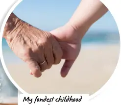  ??  ?? My fondest childhood memory is… GOING FOR ICE-CREAM AT THE BEACH AFTER SCHOOL EVERY FRIDAY WITH MY GRANDMA.