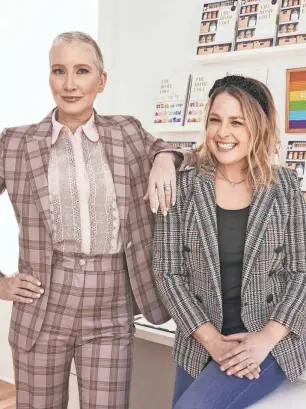  ?? JOHN SHEARER/INVISION/AP ?? Clea Shearer, left, and Joanna Teplin, who already star in the Netflix reality series “Get Organized with The Home Edit,” are now the hosts of a new weekly podcast “Best Friend Energy.”