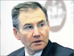  ?? PHOTO: BLOOMBERG ?? Most Glencore Xstrata managers are sticking with chief Ivan Glasenberg even though the company suspended dividends last week and announced plans to sell new shares to cut its debt.
