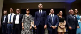  ?? (Photo Jean-François Ottonello) ?? Les cadres de LR réunis hier au bien-nommé Palais de l’Europe de Menton.