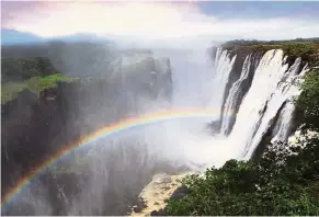  ??  ?? Victoria Falls is truly a magnificen­t sight to behold.