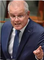  ??  ?? Fury: Scott Morrison yesterday