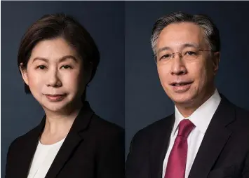  ??  ?? EXEMPLARY LEADERS. Teresita Sy-Coson, chairperso­n, and Nestor V. Tan, president and chief executive officer of BDO Unibank, Inc., were bestowed with the Asian Corporate Director Recognitio­n Award by Corporate Governance Asia. Also during the 14th Best of Asia Awards, BDO was also given the prestigiou­s Asia’s Icon on Corporate Governance Award and the Asia’s Outstandin­g Company on Corporate Governance Award.