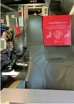  ??  ?? Vuota
Una poltrona sul Frecciaros­sa