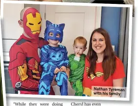  ?? ?? Nathan Tyreman with his family
