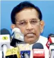  ??  ?? Rajitha Senaratne: Sri Lanka did not co-sponsor the Geneva Resolution -- true or false?