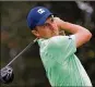  ?? DREW HALLOWELL / GETTY IMAGES ?? Jordan Spieth has a lot to lose if he cannot play the rest of the BMW Championsh­ip.