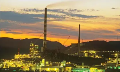  ??  ?? Mines smoke stacks at Mount Isa. Australia’s primary industry sector makes it one of the world’s largest emitters of greenhouse gas per capita. Photograph: Auscape / UIG/Getty Images/Universal Images Group