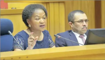  ?? PICTURE: HENK KRUGER ?? ‘VICTIM’: The writer says the opposition parties attack Speaker Baleka Mbete needlessly since she is only acting as she is bound by parliament­ary convention to do.