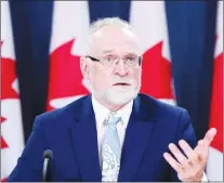  ?? CP PHOTO ?? Auditor General Michael Ferguson holds a press conference following the tabling of the AG Report in the House of Commons in Ottawa on Tuesday.