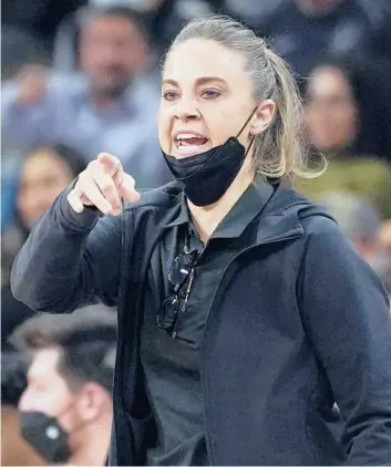  ?? AP FILE ?? Becky Hammon takes over as head coach of the Aces after serving as an assistant with the NBA’s Spurs since 2014.