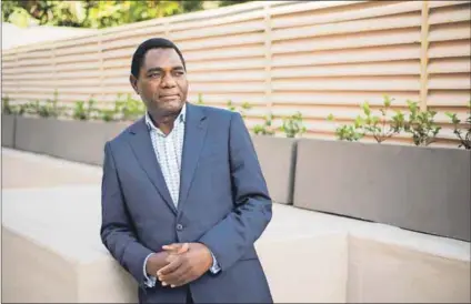  ??  ?? Political ploy: Rival Hakainde Hichilema was jailed on the pretext of having endangered President Edward Lungu's life. Photo: Madelene Cronjé