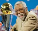  ?? MATT YORK/AP ?? NBA great Bill Russell reacts in 2009 at a news conference as he learns the Most Valuable Player award for the NBA Finals has been renamed the Bill Russell NBA Finals Most Valuable Player Award.