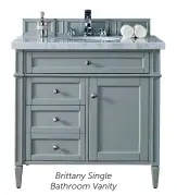  ??  ?? Brittany Single Bathroom Vanity