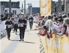  ??  ?? Finishers in the Sunderland City Runs 10k in 2019.