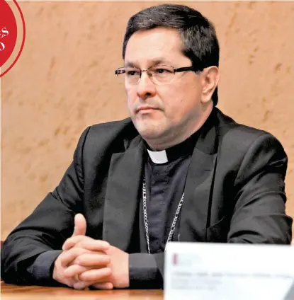  ?? JUAN CARLOS BAUTISTA ?? Alfonso G. Miranda, obispo auxiliar de la arquidióce­sis de Monterrey.