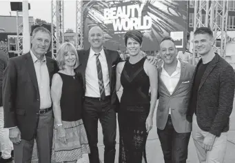  ?? Photos by Steve Peterson, Special to The Denver Post ?? Representi­ng the Joseph Family Foundation, from left: Gary and Cheryl Joseph, Jeff and Kirby Joseph, Justin Joseph and Josh Benker.