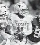  ?? Wesley Hitt / Getty Images ?? Texas junior Casey Thompson took over at quarterbac­k late in the third quarter and led the Longhorns on two touchdown drives.