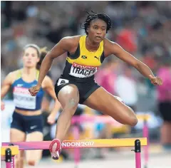  ?? FILE ?? Ristananna Tracey, a product of the G.C. Foster College of Physical Education and Sport, took bronze in the women’s 400m hurdles event at the IAAF World Championsh­ips in London, England, last month.