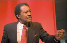  ?? Quantum Theatre ?? Don Marshall as Zimbabwe dictator Robert Mugabe in Quantum Theatre's “Breakfast With Mugabe” in 2008.