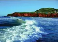  ??  ?? QUEBEC: Cliffs at Dune-du-Sud, Iles de la Madeleine.