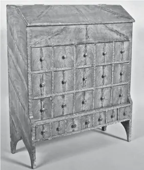  ?? PROVIDED ?? This seed chest was made about 1870 out of inexpensiv­e wood for a practical purpose. Now it can command a higher price than some designer pieces.