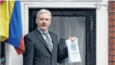  ?? /EFE ?? La estadía de Assange en la embajada de Ecuador se ha convertido en ‘una piedra en el zapato’.