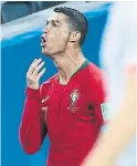  ?? JEAN CATUFFE/GETTY IMAGES ?? After the billy goat-style celebratio­n of his first goal Cristiano Ronaldo, in the GOAT conversati­on, scored two more.