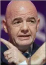  ?? ?? RaNt: Fifa boss Gianni Infantino gives his speech