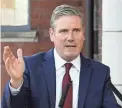  ?? STEFAN ROUSSEAU/POOL PHOTO VIA AP, FILE ?? British Labour Party leader Keir Starmer shook up his top team after disappoint­ing election results.