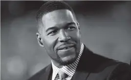  ?? MARCIO JOSE SANCHEZ AP file | Jan. 19, 2020 ?? Michael Strahan, 50, who played for 15 years in the National Football League with the New York Giants, will be among the crew on Blue Origin’s next flight to space.