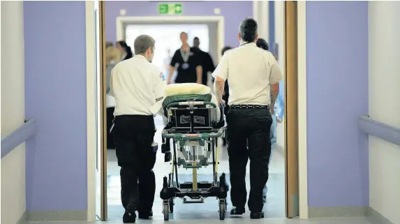  ??  ?? > There were 82,565 A&E attendance­s across Wales in November, an increase of just over 2,660 compared to November 2016