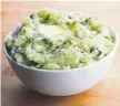  ?? Getty Images stock photo ?? Colcannon (Mashed Potatoes and Green Cabbage).